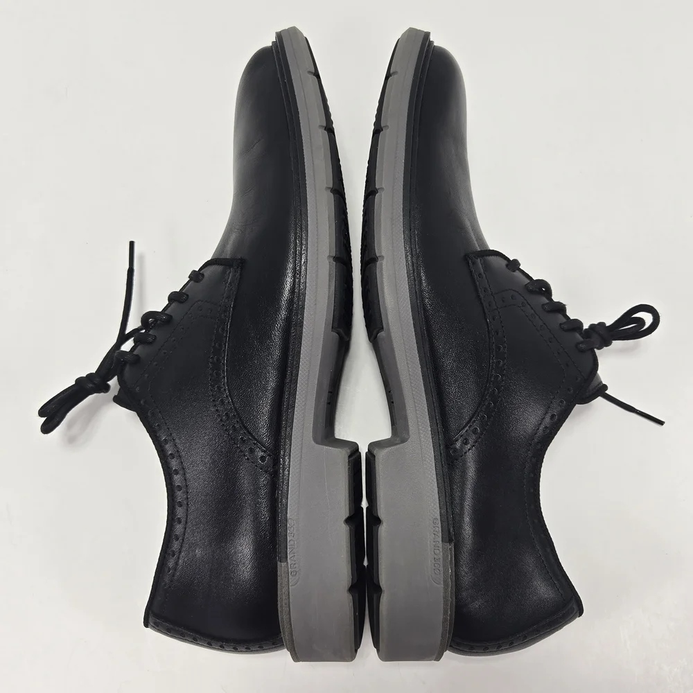 Cole Haan Go-to Plain Toe Black Leather Oxford Derbys Dress Shoe Men's Size 11
